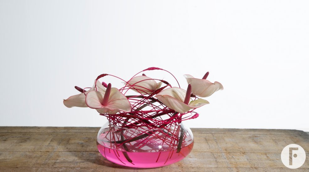 Anthurium bouquet by Kristel van Dijk Flower Factor totaal