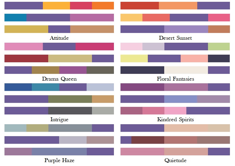 pantone colour harmonies