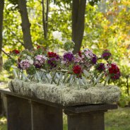 Breanthus in a funeral flower arrangement Kristel van Dijk Flower Factor outside