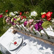 Tafeldecoratie met Sparkz anjers