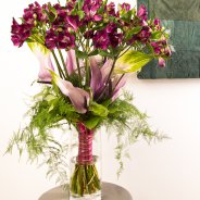 Alstroemeria boeket met Anthuriums van Pauline Brouwer - fotografie Flower Factor