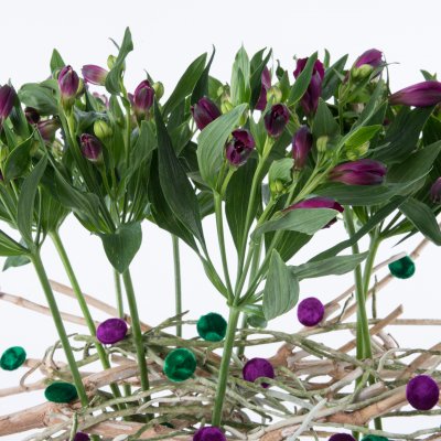 Eigenwijs tweedelig Alstroemeria boeket