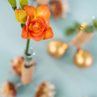 Feestelijke Freesia kerstdecoraties