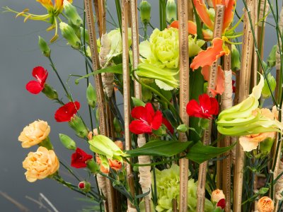 Vrolijk bloemwerk met anjers