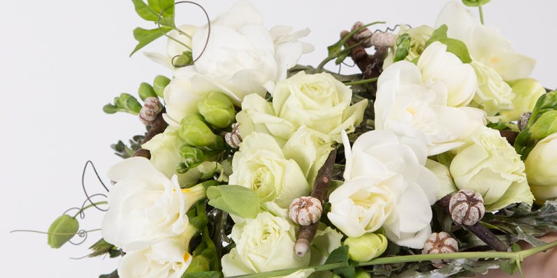 Elegant Freesia bruidsboeket