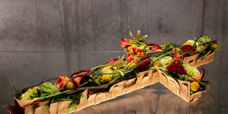 Rouwwerkinspiratie met kruis van OASIS