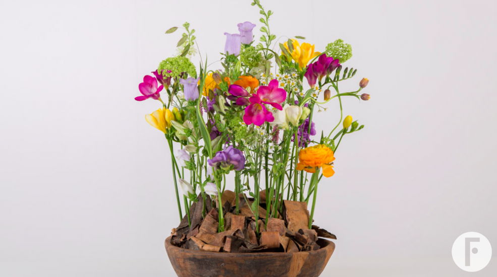 colourful Freesia arrangement FreestyleFreesia Kristel van Dijk Flower Factor 3