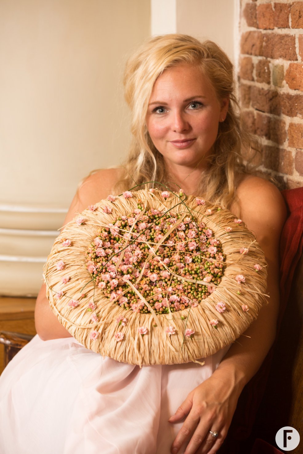Rustiek Kalanchoe bruidswerk - close-up
