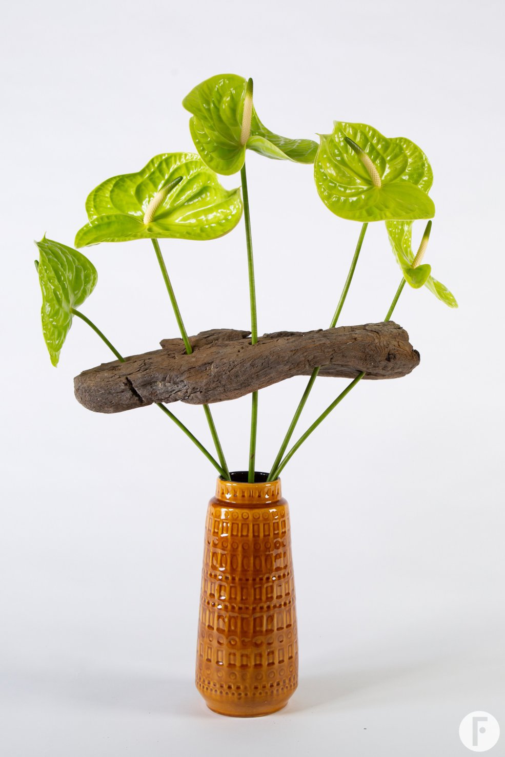 Anthuriums in een frameboeket - Pim van den Akker - Flower Factor