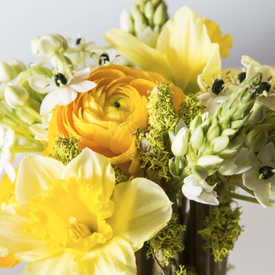 Gemend lente boeket, lekker vrolijk!