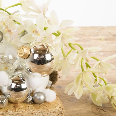  Christmas design met Cymbidium - LZorchidee