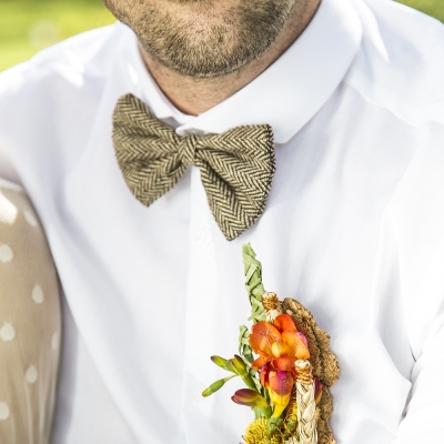 Kleurrijke corsage 
