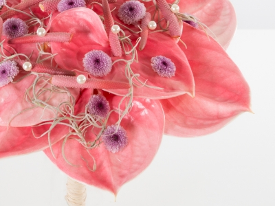 bruidsboeket met Anthurium