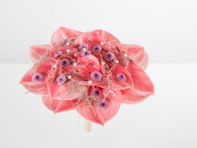 Bruidsboeket van Anthurium