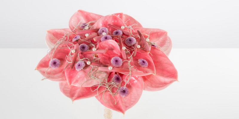 Bruidsboeket van Anthurium