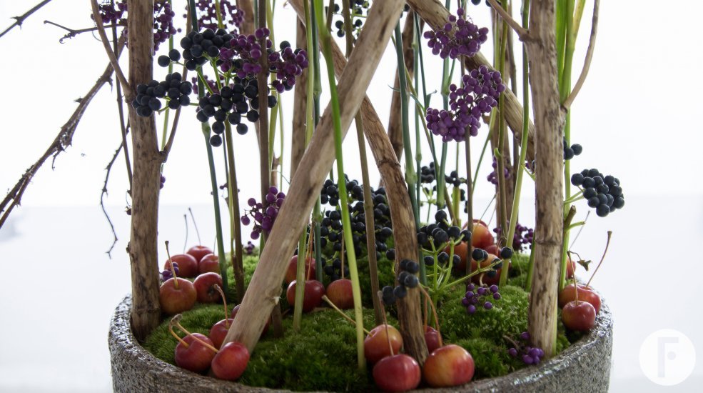 autumn design with Dianthus and berries by David Ragg Flower Factor close onderkant sRGB