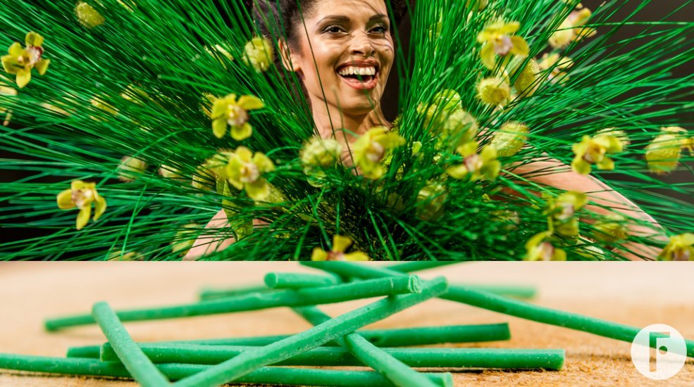 groen pitriet en hapje