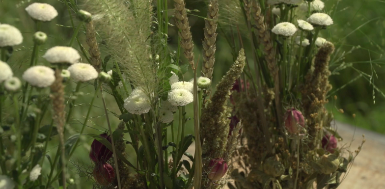 Bloemwerk met Pizarro en droogbloemen